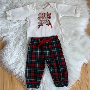 Norman Rockwell Christmas Pajamas 0-3 months